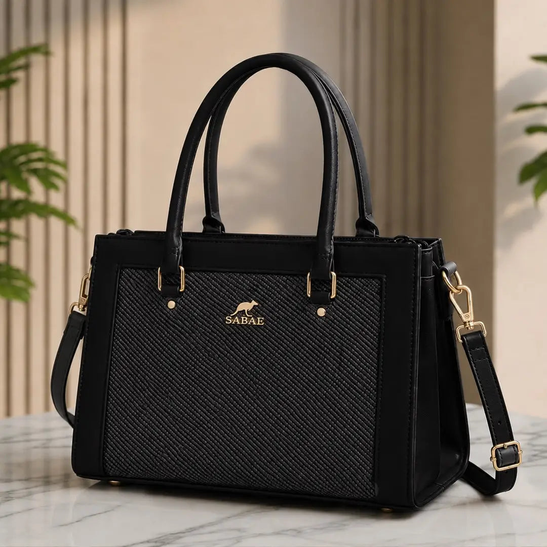 Premium Women's Structured Handbag|Rexine Top HandleShoulder Bag