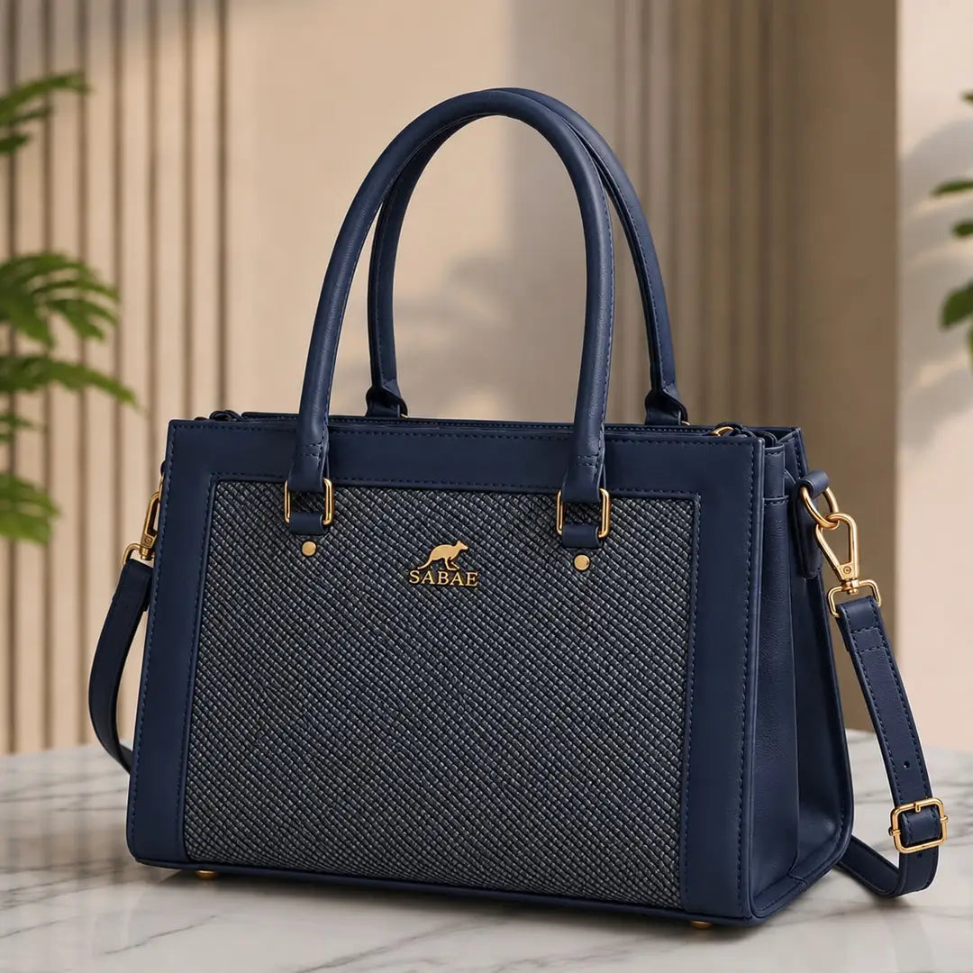 Premium Women's Structured Handbag|Rexine Top HandleShoulder Bag